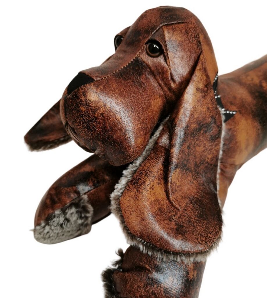 BOUDIN DE PORTE CHIEN SIMILI CUIR 20 X 17 X 80 CM - Photo N°4