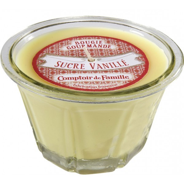BOUGIES SUCRE VANILLE GOURMANDE COMPTOIR DE FAMILLE - Photo N°1