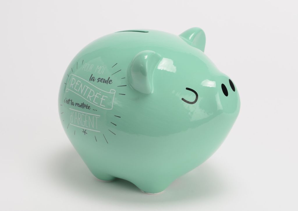 TIRELIRE XXL RENTREE D'ARGENT VERTE - Photo N°1