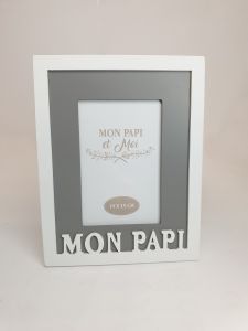 CADRE PHOTO BOIS MON PAPI