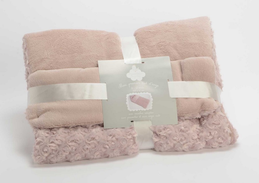 NID D ANGE 6/12 MOIS EN VIEUX ROSE - Photo N°1