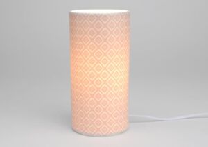 LAMPE VEILLEUSE OSLO ROSE 20 X 10 CM