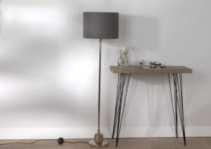 LAMPE DE LECTURE SEATTLE ABAT-JOUR GRIS 35 CM DIAM