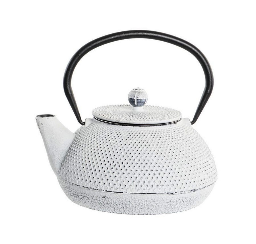 THEIERE FER FONTE  INOX 1.3 L BLANC 20 X 18 X 13 CM - Photo N°1