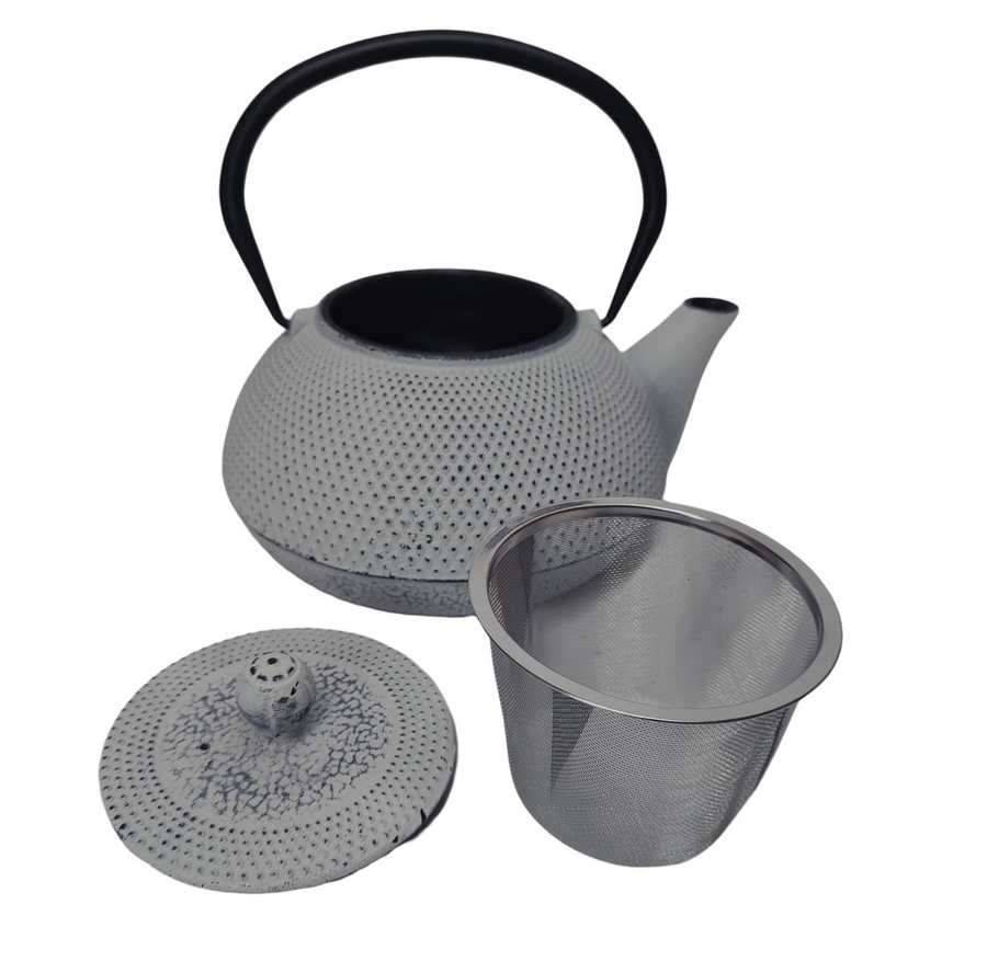 THEIERE FER FONTE  INOX 1.3 L BLANC 20 X 18 X 13 CM - Photo N°3