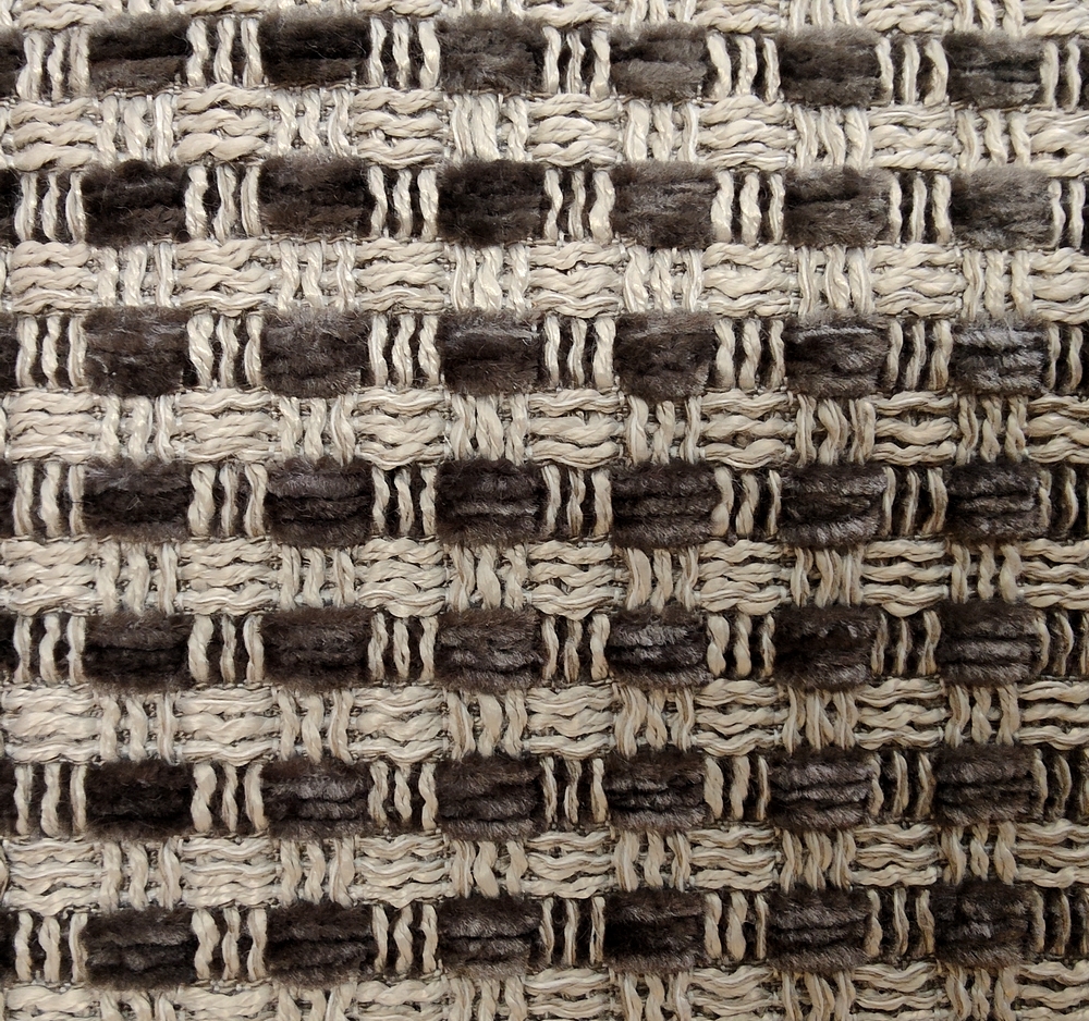 CHAISE VERMONT PIED METAL NOIR ET DORE 50 X 56 X 84 CM TISSU TAUPE - Photo N°2