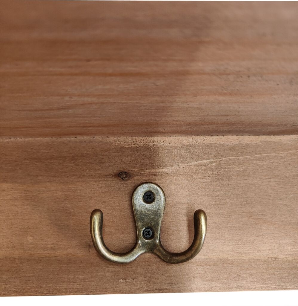 ETAGERE MURALE 8 TIROIRS 2 NICHES ET 3 PATERES 109 X 26 X 19 CM - Photo N°5