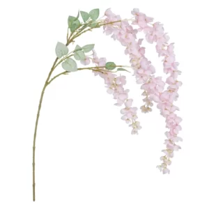 BRANCHE DE GLYCINES ROSE  ARTIFICIELLE 112 CM