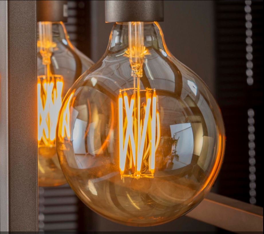 AMPOULE LED RETRO VINTAGE SPHERIQUE COLORIS AMBRE E27 6 W 12.5 X 17.5 CM 450LM - Photo N°1