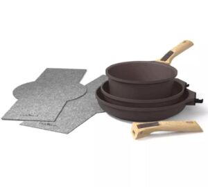 BATTERIE DE CUISINE AMOVIBLE 7 PIECES MOKA