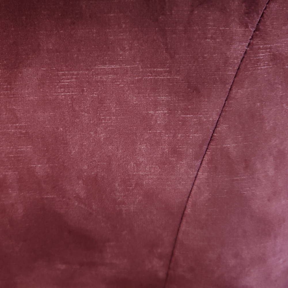 CHAISE AIX  PIEDS METAL NOIR  ASSISE VELOURS ROSE 87 X 46 X 62 CM - Photo N°5