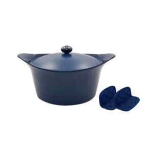 L'INCROYABLE COCOTTE 33 CM COULEUR MYRTILLE SANS BOUTON NI MANIQUE