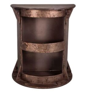 ETAGERE BIDON METAL DEUX NICHES 41 X 48 X 25 CM