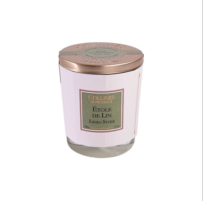 BOUGIE PARFUMEE ETOLE DE LIN 180GR ARTISANALE - Photo N°1