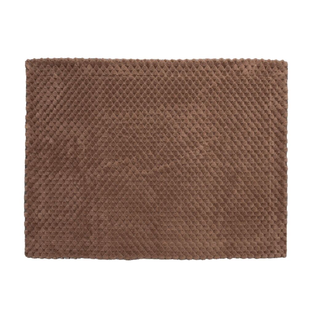 PLAID DIANA COULEUR TAUPE 130 X 170 CM - Photo N°4