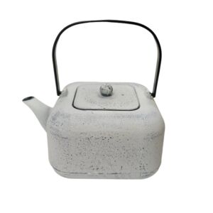 THEIERE FER FONTE INOX 1.2 L BLANC 18 X 13.5 X 17 CM