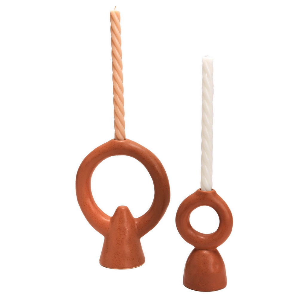 CHANDELIER NATURE ABSTRAIT EN RESINE COULEUR OCRE  18 X 8 X 10.5 CM - Photo N°1