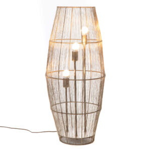 LAMPE MATY EN FIL DE FER 3 ECLAIRAGES 41 x 93 x 41 cm