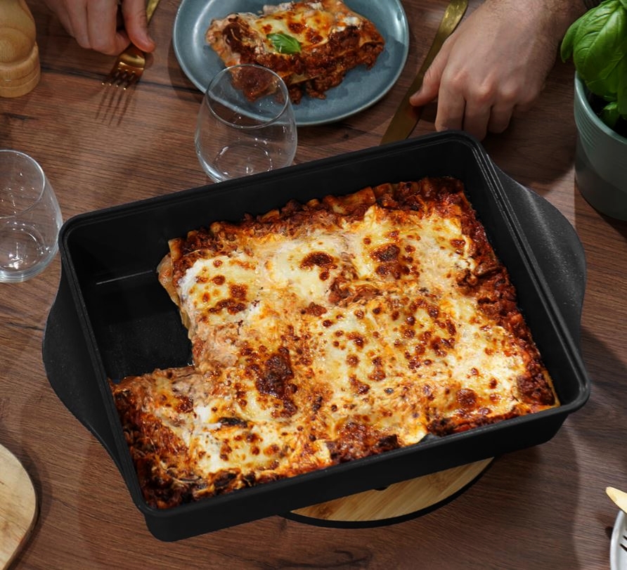 L'INCROYABLE PLAT A FOUR AJUSTABLE COULEUR NOIR GRAPHITE - Photo N°3