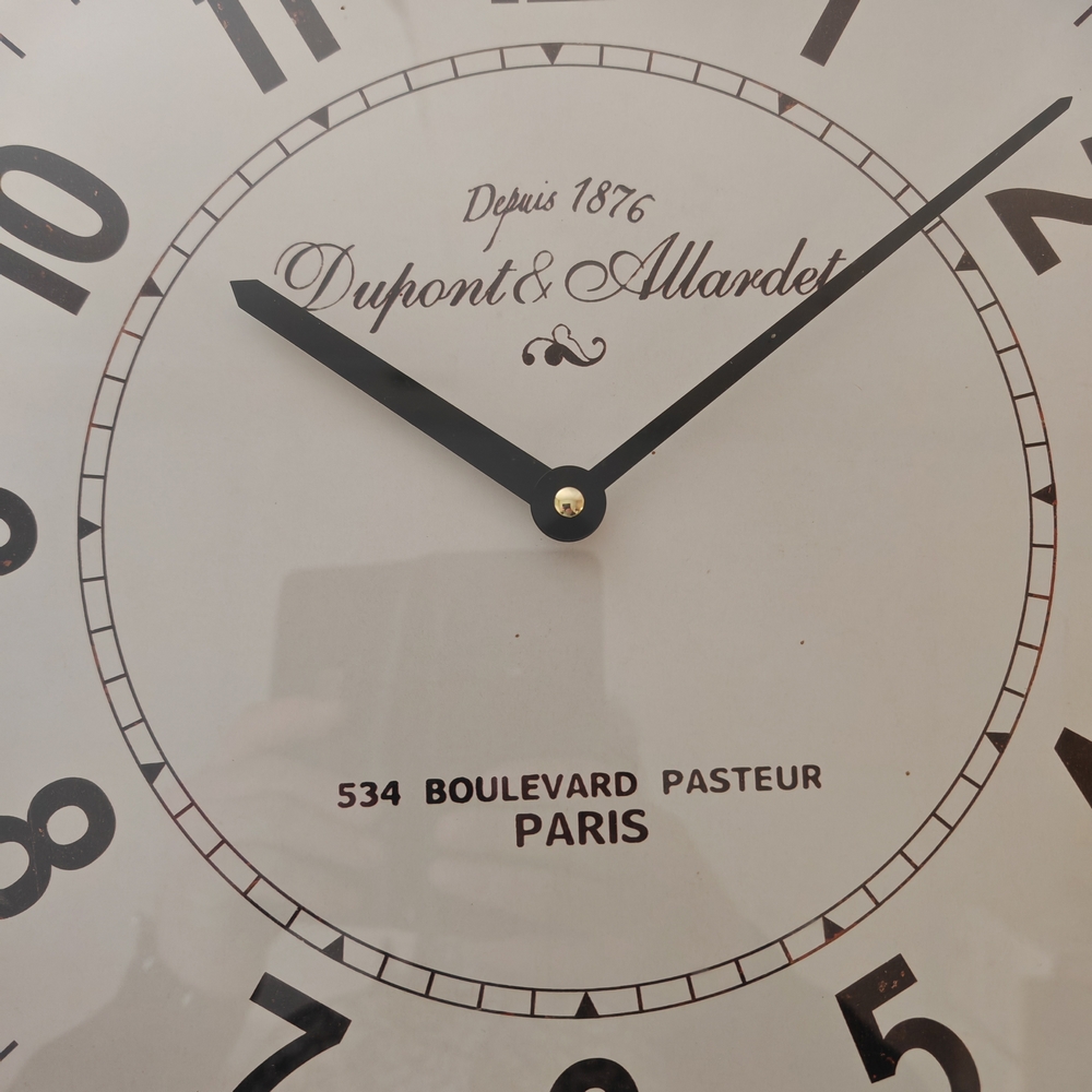 HORLOGE TEMPUS BOIS CLAIR FOND BLANC DUPONT ALLARDET  40 CM - Photo N°2