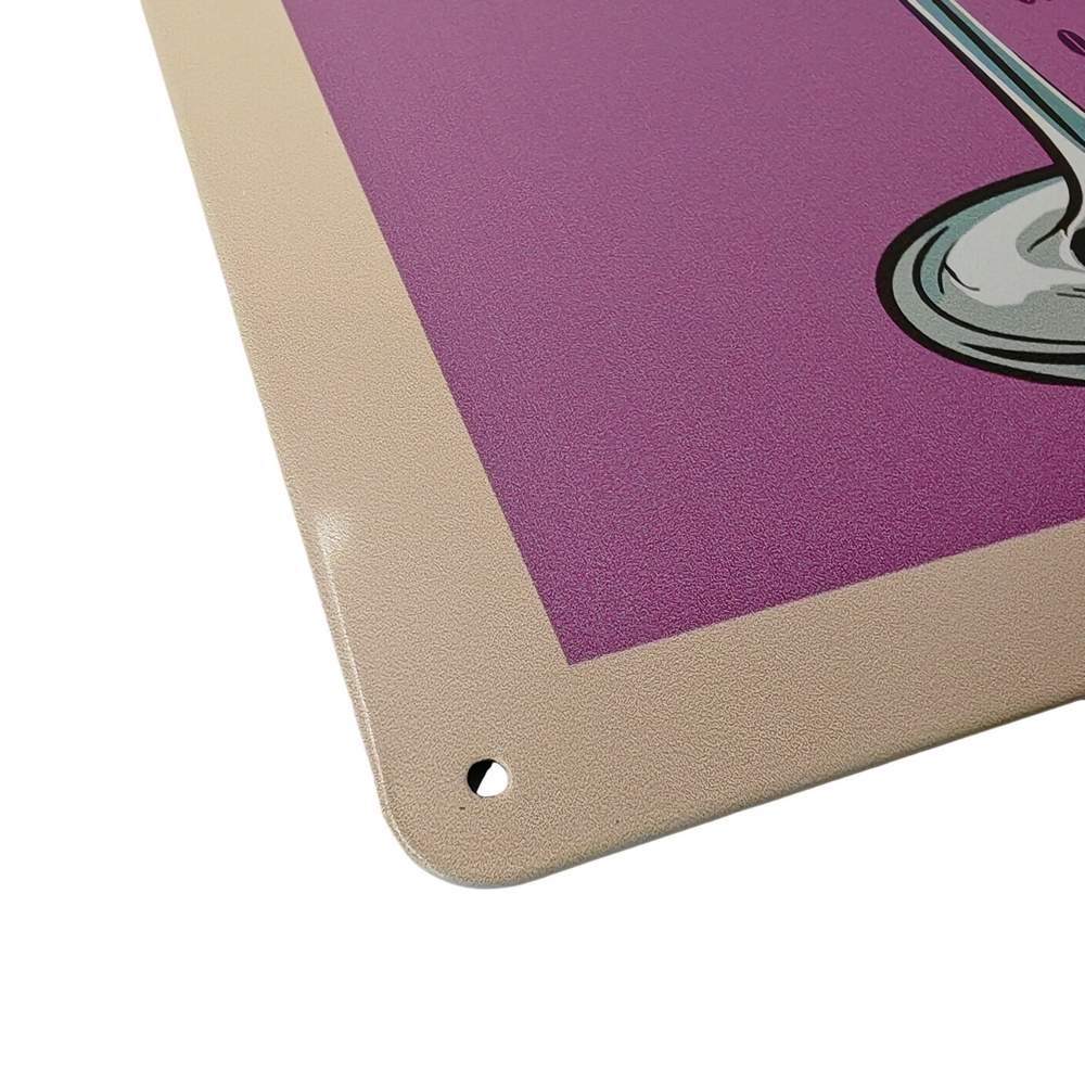 PLAQUE METAL 20X30 CM RECETTE DU COSMOPOLITAN - Photo N°2