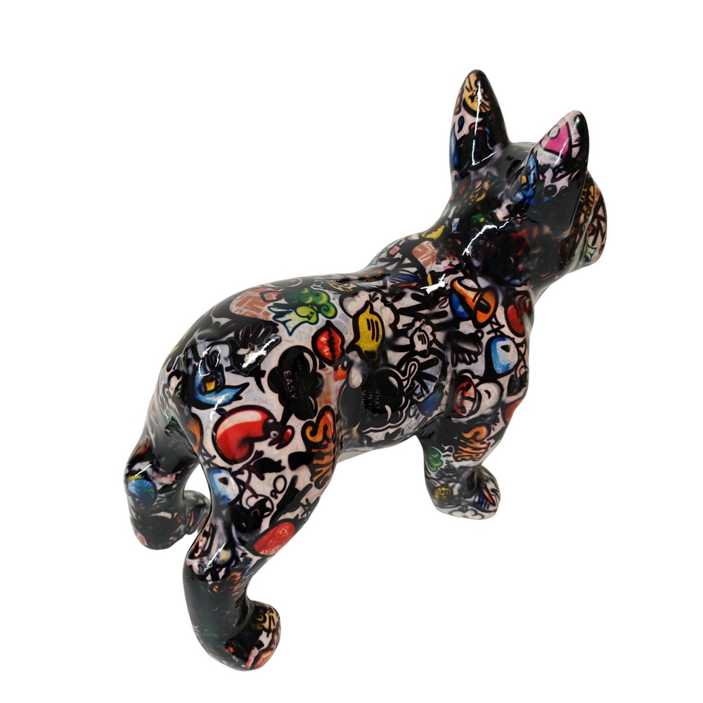 TIRELIRE BULLDOG FRANCAIS POMME PIDOU TAGUE - Photo N°3