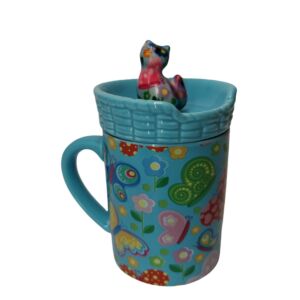 MUG MATHILDA CHAT POMME PIDOU BLEU