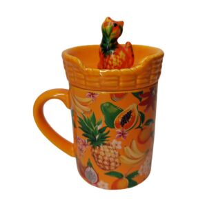 MUG MATHILDA CHAT POMME PIDOU ORANGE