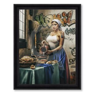 TOILE IMPRESSION A GRANGER LA LAITIERE MILKYGIRL 72 X 92 x 3 CM