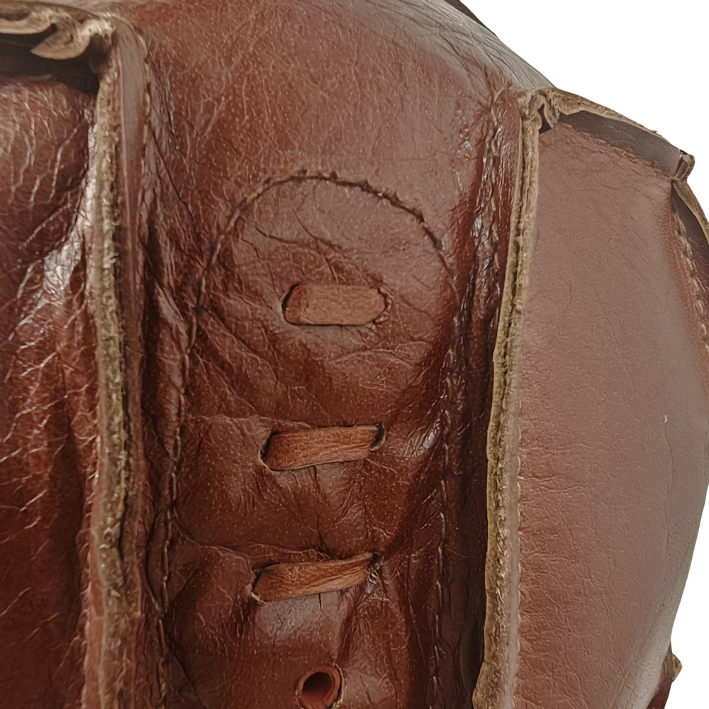 BALLON DE FOOT CUIR VINTAGE DECO CHARME - Photo N°2