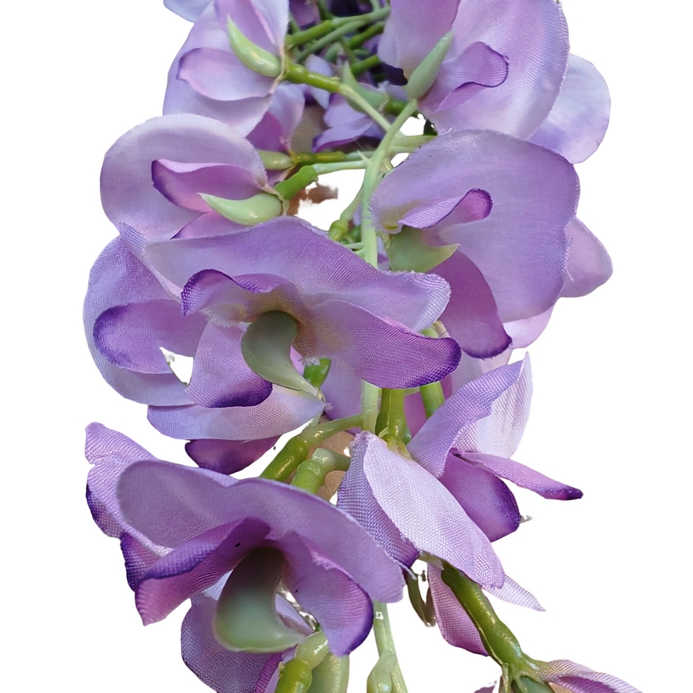 BRANCHE DE GLYCINES COULEUR LILAS 93 CM - Photo N°3
