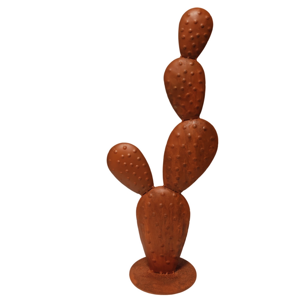 CACTUS EN METAL FINITION ROUILLE 26 x 58.5 x 16 cm - Photo N°4