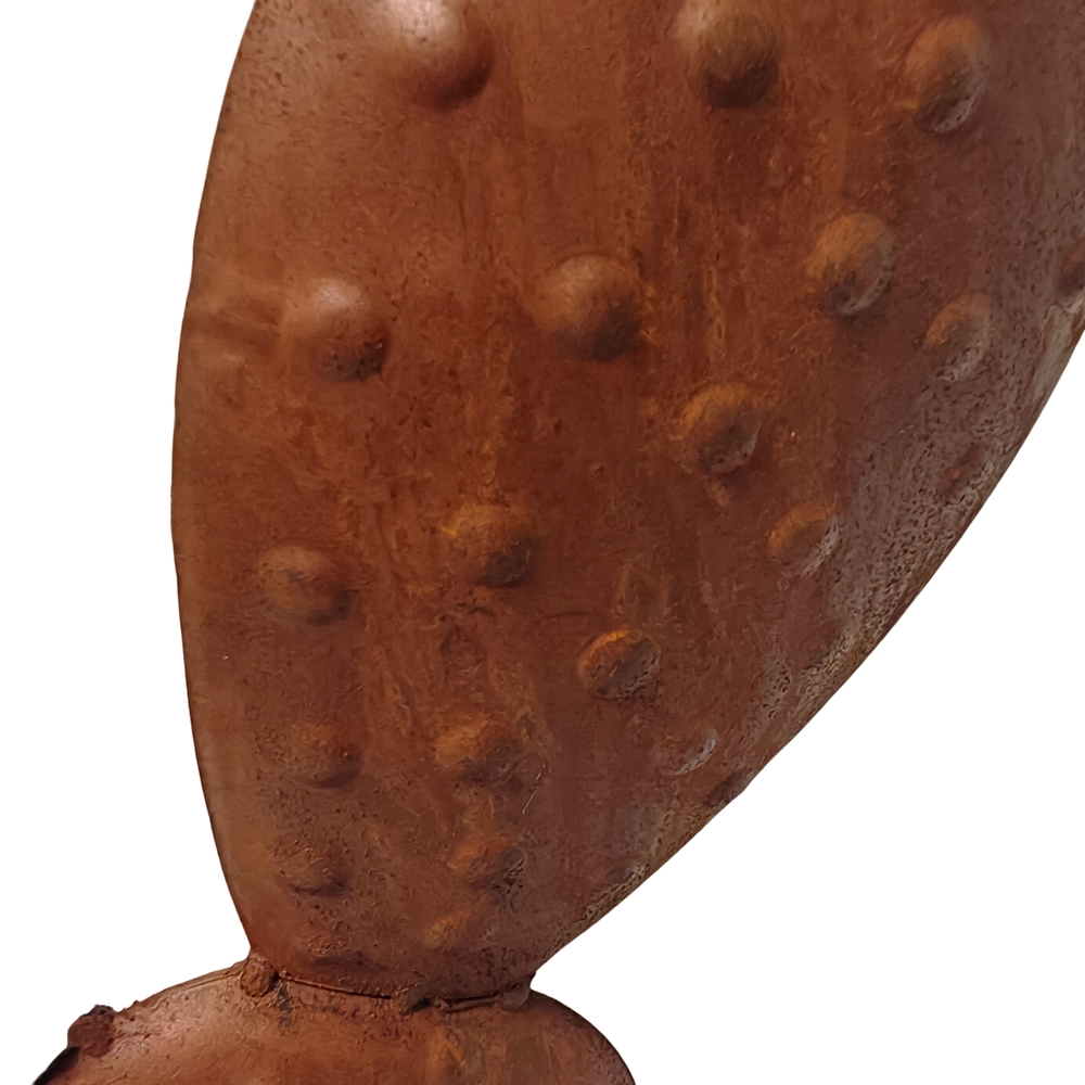 CACTUS EN METAL FINITION ROUILLE 26 x 58.5 x 16 cm - Photo N°2