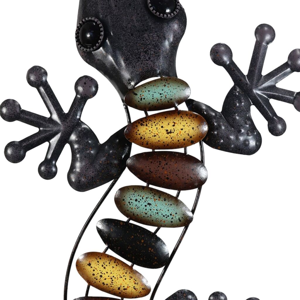 SALAMANDRE MURALE EN METAL  31 x 61 x 3 cm - Photo N°2