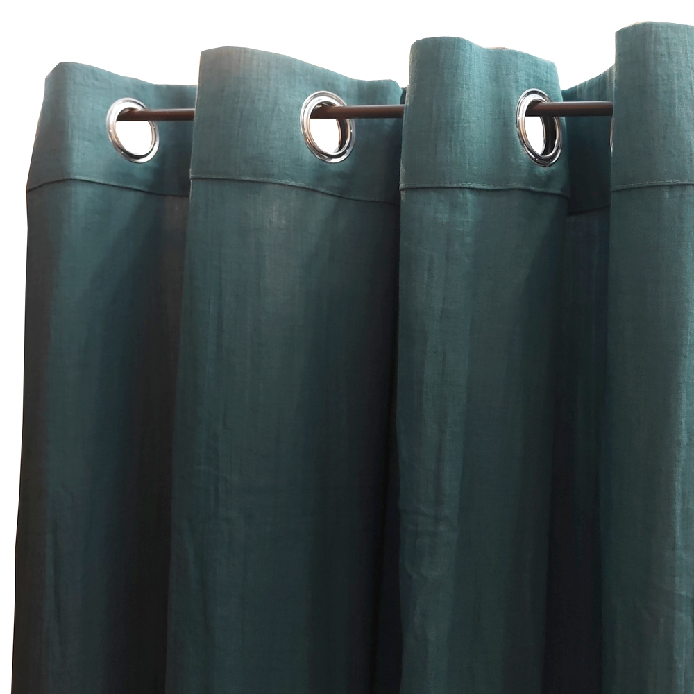 RIDEAU 130 X 280 CM MERVEILLE COULEUR  BLEU PRUSSE - Photo N°1