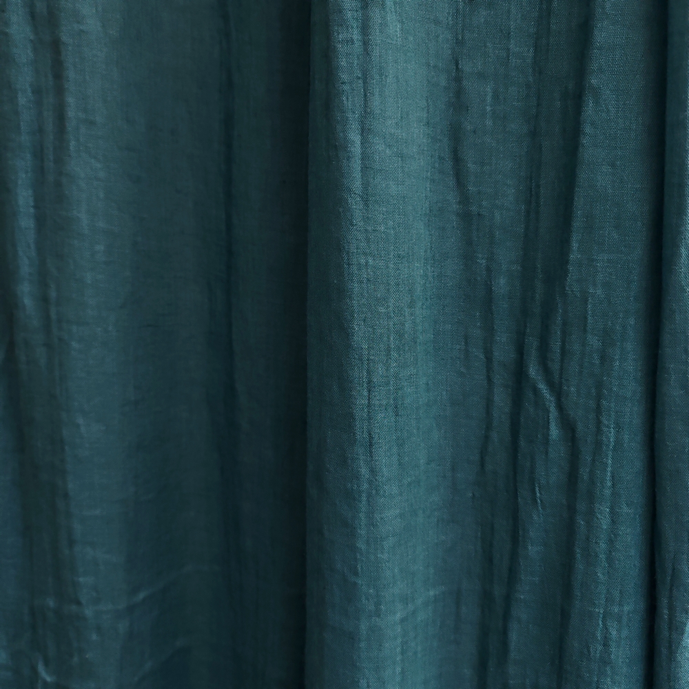 RIDEAU 130 X 280 CM MERVEILLE COULEUR  BLEU PRUSSE - Photo N°2