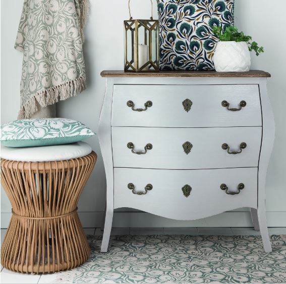 COMMODE PAULINE BLANC 3T 80 X 80 X 40 CM - Photo N°3