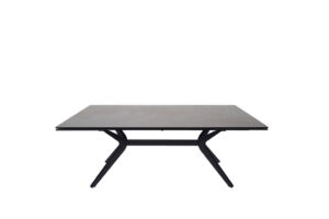 TABLE PG HOME MALAGA CERAMIQUE NOIR BRONZE 200/300 X 100 X 76 CM