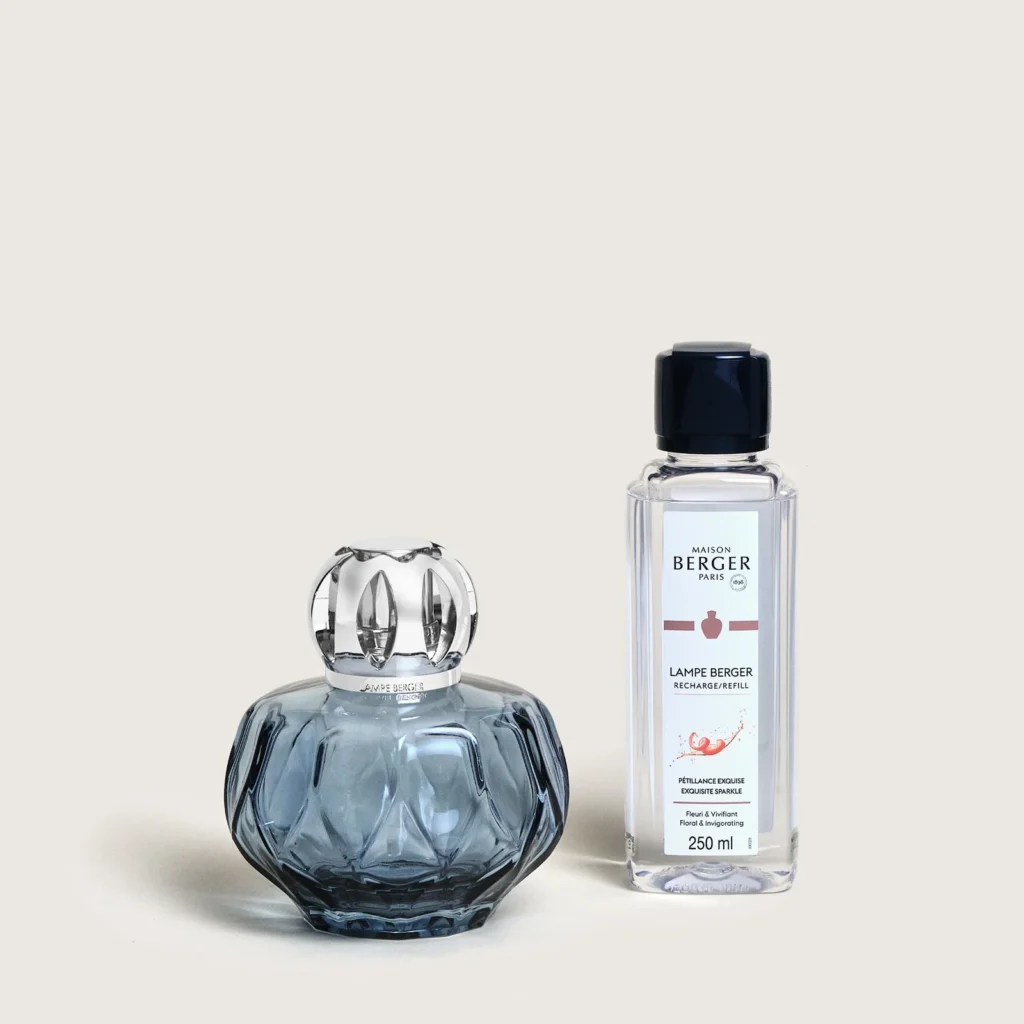 COFFRET LAMPE ROSALIE BLEUE SENTEUR PETILLANCE EXQUISE - Photo N°1