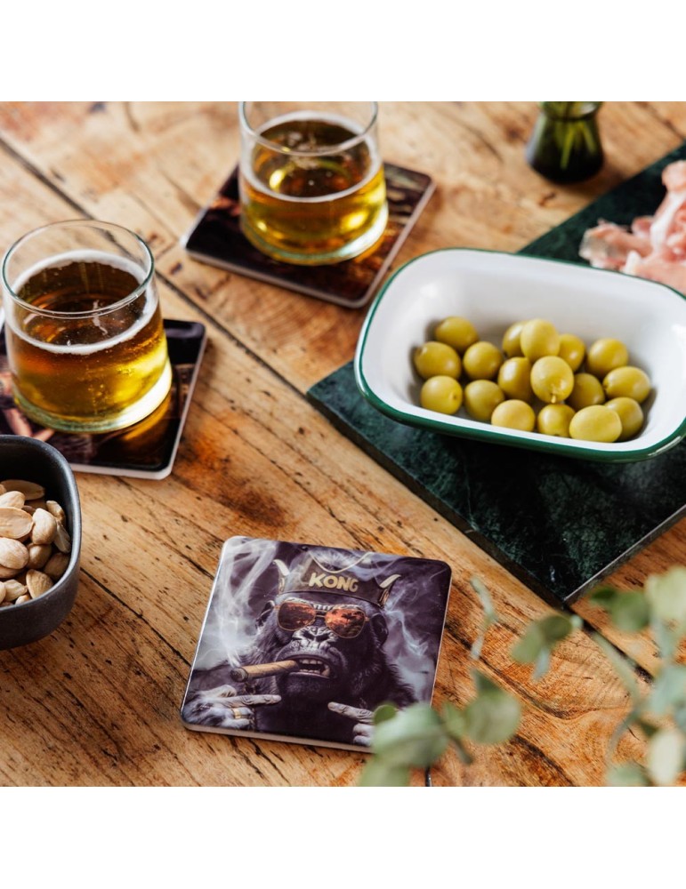 SET DE 6 SOUS VERRES DIFFERENTS COLLECTION GRANGER 10 X 10 CM - Photo N°4