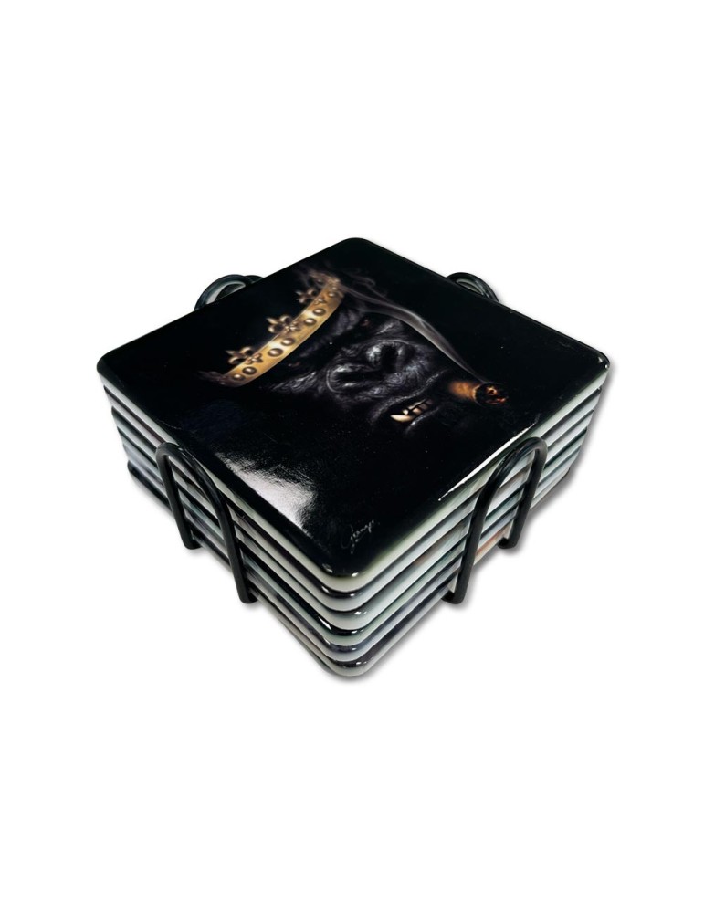 SET DE 6 SOUS VERRES DIFFERENTS COLLECTION GRANGER 10 X 10 CM - Photo N°3
