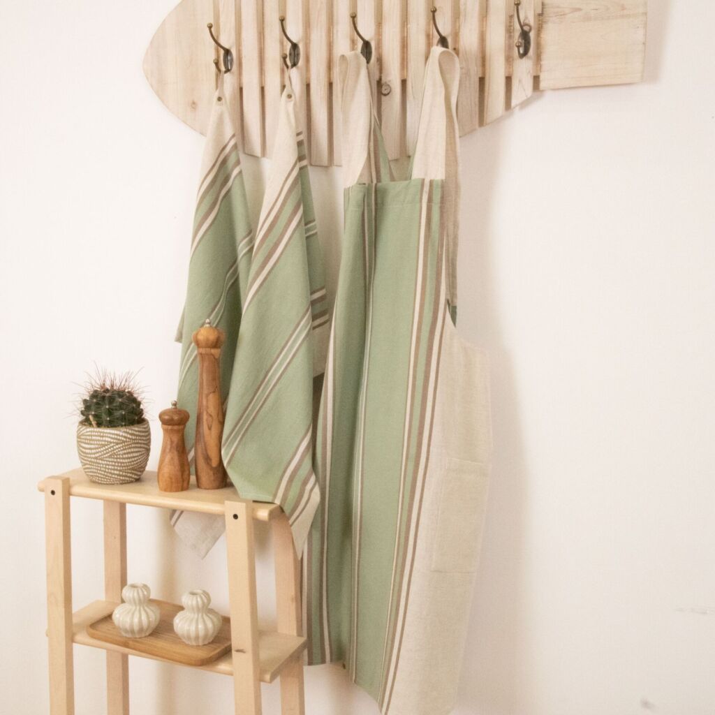 TABLIER JAPONNAIS SALSA COULEUR KAKI MILITARY - Photo N°2