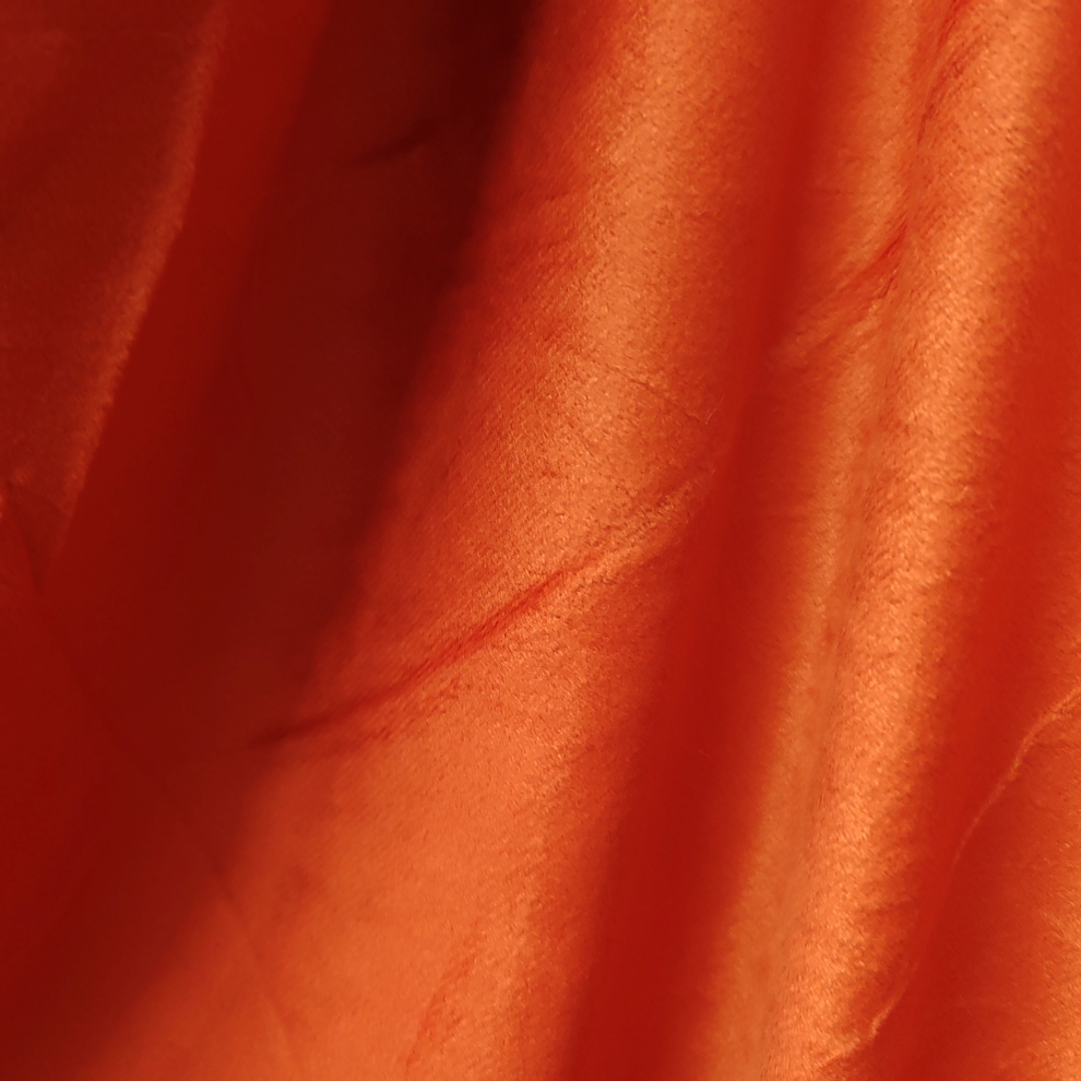 PLAID ELEGANCE COULEUR TERRE CUITE FAUSSE FOURRURE EN RELIEF 130 X 170 CM - Photo N°5