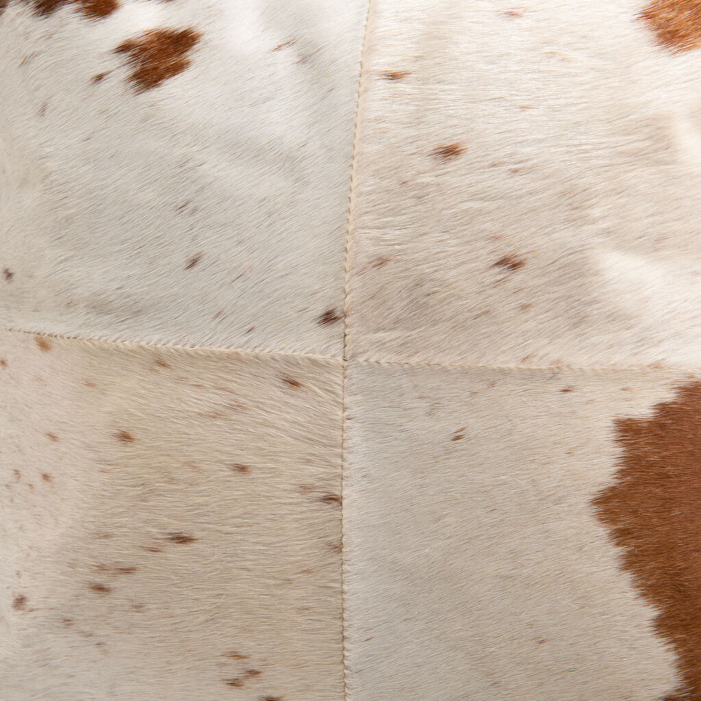 COUSSIN SKIN MARRON PEAU DE VACHE 40 X 40 CM - Photo N°4