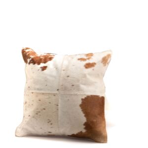 COUSSIN SKIN MARRON PEAU DE VACHE 40 X 40 CM