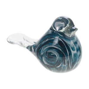 OISEAU ELIO SULFURE BLEU 13 x 9 x 6 cm