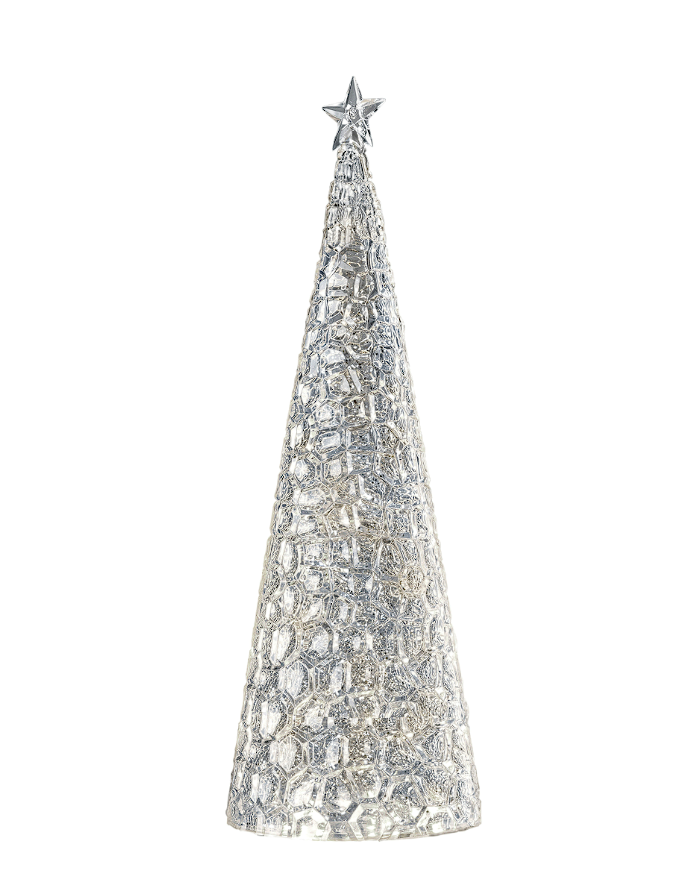 SAPIN CONE LAMPE DECORATION PAILLETTES MOBILES 44 CM - Photo N°3