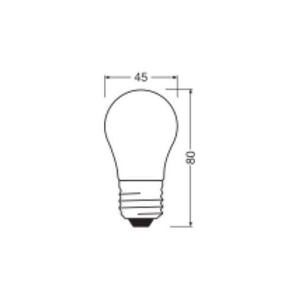 AMPOULE LED LEDVANCE 3.4 W - E27 PETIT GLOBE BLANC CHAUD 470LM - Photo N°3