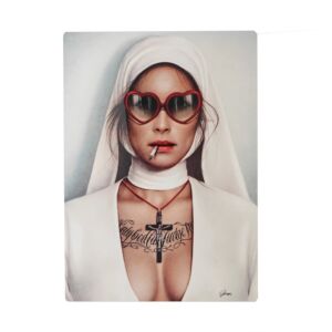 IMPRESSION  CONFESSION  DE GRANGER SUR DIBOND AVEC ATTACHE 20 X 28 CM