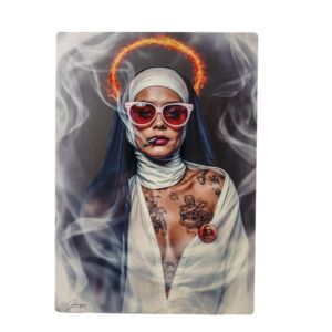 IMPRESSION SISTER ACT DE GRANGER SUR DIBOND AVEC ATTACHE 20 X 28 CM